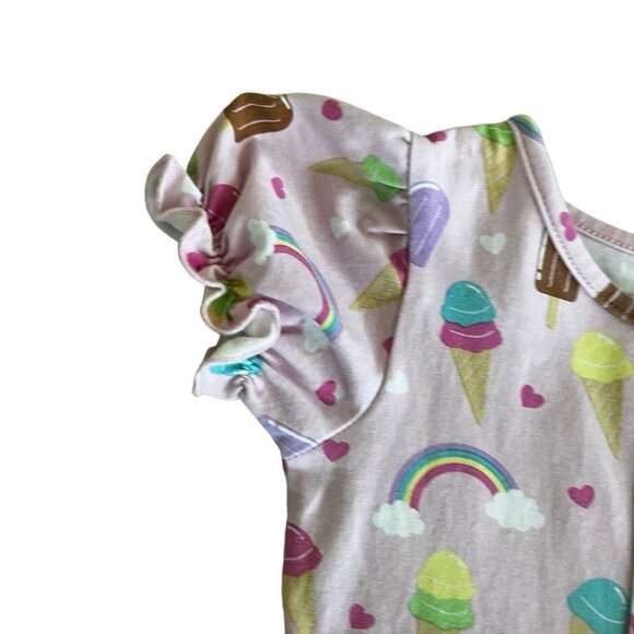 Olive Mae Rainbows and Ice Cream Dress Size 3T - Picture 6 of 8